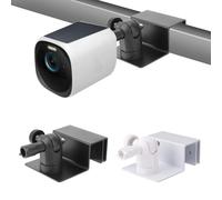 2uds Soportes de Canalón para Cámara de Seguridad, Blanco Negro Ajustables 360° Compatibles con Eufy Security Solocam S220/C210, Eufycam 2C/2C Pro, 3/S330, 2/2 Pro, 3C/S300