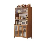 2WFYJNITP Aparadores Tipo bufé Aparador de Pared Grande Cristal con almacenaje Integrado. Estilo Retro. Multifuncional. Ideal for el salón para el Comedor