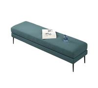 2WFYJNITP Asiento Acolchado Taburete de Noche Cambiador Tela Decorativo for sofá for Sala Estar Reposapiés(Green,120 * 50 * 43cm)