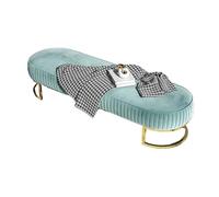 2WFYJNITP Asiento Acolchado Zapatería Tienda de Ropa Banco Montaje Zapatos Taburete Largo Decorativo for sofá Reposapiés(Green,160cm)