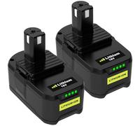 2X 18V 5.0Ah de reemplazo para ryobi Batería 18v RB18L50 RB18L40 RB18L25 RB18L15 RB18L13 P108 P107 P122 P104 P105 P102 P103Con LED indicador