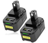 2X 5.0Ah Recambio para Ryobi 18V Bateria P102 P103 P105 P107 P108 P109 P104 P106 para Ryobi RB18L40 RB18L50 RB18L25 RB18L13 Herramienta sin Cable