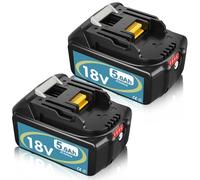 2X 5000mAh Repuesto para Makita Batería 18V 5.0Ah Compatible para Makita 18V Batería BL1860 BL1860B BL1850 BL1850B BL1840 BL1830 BL1820 LXT400 con Indicador LED