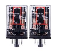 2X AC 220V / 230V Voltaje de Bobina PCB Relé de Potencia 8 Pines DPDT 2NO 2NC MK2P-1