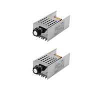 2X Ac 220V 6000W Scr Controlador Regulador de Voltaje Termostato Atenuador Electrónico Molde de Regulación de Velocidad con Estuche