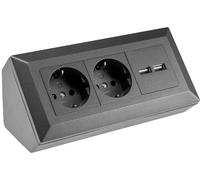 ChiliTec Bloque de enchufes 2x + 2x USB