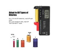 2X Bt-168 Pro Probador de Capacidad de Batería Comprobador de Batería Digital Probador de Celda Portátil de Plástico para Aa 1.5V 9V