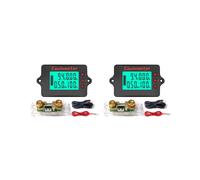 2X Indicador de Batería PZEM-037 de 8-120 V CC, Coulómetro, Voltímetro, Amperímetro, Comprobador de Baterías de Ácido, Litio y Hierro-Litio,