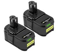 2X Repuesto de 5500 mAh para Ryobi baterías 18V P108 RB18L50 RB18L25 | repuesto para Ryobi herramientas P104 P105 P107 RB18L50 RB18L40 BPL18151 BPL1820 RB18L25 BPL-1820G con LED