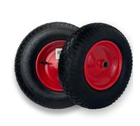 2x Rueda De Carretilla Neumática 4.80/4.00-8 TRUTZHOLM Roja 4PR In je