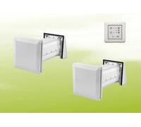 2x Stiebel Eltron LWE 40 Unidad de ventilación compacta + panel de control en set de ventilación