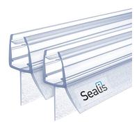 2x100cm Sealis Junta para ducha de recambio de 100cm - Junta impermeable para mamparas de 5mm/6mm/7mm/8mm - Protector de agua para la cabina de ducha - Junta mampara ducha Transparente (Bundle)