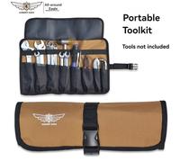 $3,04 81% DE DESCUENTO | Rollo de tela Oxford, bolsa portátil, herramienta de llave, martillo de llave plegable, bolsa de almacenamiento de herramientas de bolsillo para acampar, kit de herramientas 1