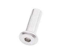 3-5 Uds Tuerca De Barril Unión Hexagonal 304 Acero Inoxidable M5 M6 Conector Remache Muebles Tapa Manga Junta Inserción(M6(D 8mm) 3pcs,Length 30mm)