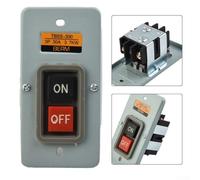 3.7KW 30A 3P ON OFF Interruptor de botón TBSS-330 diseñado para control de motor de CA de 380 V en cajas de distribución y sistemas de control de automatización