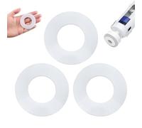 3 arandelas de válvula de descarga de silicona para Geberit, arandela de sellado de base de válvula para 816.418.00.1, sello de cisterna transparente compatible con Geberit, anillo de goma de repuesto