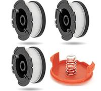 3 Bobinas+1 Cubiert 1 Muelle,cable de desbrozadora,Bobina de Repuesto de Recortadora,Compatible con Black Decker AF-100 ST5530-GB GLC3630L20-GB STC1820PC-GB BESTA530-GB BESTA525-GB