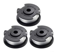 3 bobinas de hilo de repuesto para desbrozadora GE-CT 18/28 Li y 18/28 Li TC, cabezal de hilo de nailon con 5 m de longitud y 1,6 mm de diámetro, TLE-03 Spool Accesorios para cuidado de jardín y