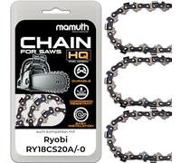 3 cadenas de motosierra 20 cm 1,1 mm 3/8" 33TG para Ryobi RY18CS20A, RY18CS20A-0