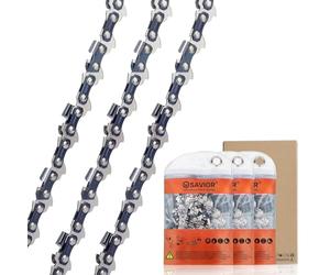 3×Cadenas de Motosierra Telescópica 3/8"LP para Espadas de 30 cm 44 Eslabones, 1,1mm compatible con Stihl MS170 MS162 MSE170C MS194T, 3610 000 0044 y muchas más