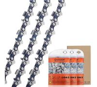 3×Cadenas de Motosierra Telescópica .325" para Espadas de 50 cm 76 Eslabones, 1,5mm compatible con Timberpro CS4500, Hyundai, Fuxtec, Dynamac DY36 y muchas más