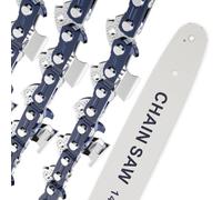 3 cadenas de sierra con hoja de cadena de 35 cm, 3/8" LP 1,3 mm 52 TG, cadena de motosierra compatible con Husqvarna, Einhell, Makita, Dolmar, Oregon y más, 3 unidades (3/8" LP 0.050" 52TG 14" X3)