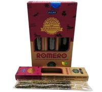 3 Cajas de Incienso Orgánico en Varillas Hecho a Mano 25gr x3 Hecho en India Resina y aceites Esenciales 100% Natural (Romero)
