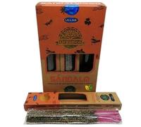 3 Cajas de Incienso Orgánico en Varillas Hecho a Mano 25gr x3 Hecho en India Resina y aceites Esenciales 100% Natural (Sándalo)