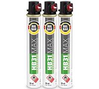 3 cartuchos de gas de 165 mm, 80 ml, Fuel Cell, gas de repuesto para clavadora, anillo rojo, gas para todo el año HB31
