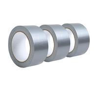 3 cintas de barrera de vapor, 50 mm x 20 m, rollos de cinta plateada, cinta de reparación reforzada resistente al agua, cinta adhesiva flexible para películas, barreras de vapor y membranas de