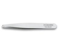3 Claveles Pinza depilar 12260 recta inoxidable 10 cm