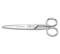 3 Claveles Tijera de costura multiusos 125 mm acero inoxidable