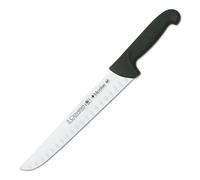 3 Claveles Cuchillo Carnicero Alveolado Proflex, Acero Inoxidable, Negro, 26 cm-10.5"