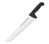 3 Claveles Cuchillo Carnicero Alveolado Proflex, Acero Inoxidable, Negro, 30 cm-12"
