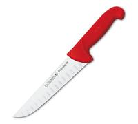 3 Claveles Cuchillo Carnicero Alveolado Proflex, Acero Inoxidable, Rojo, 20 cm-8"
