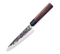 3 Claveles - Cuchillo de Cocina oriental, Mango de madera, Acero Inoxidable, línea Osaka - (16cm - 6,5")