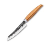 3 Claveles Cuchillo Cocina de acero inoxidable con mango de madera de olivo Japones Takumi de acero inoxidable ergonómico15CM 1067