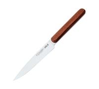3 Claveles CUCHILLO COCINA DE ACERO INOXIDABLE OSLO CON MANGO DE MADERA DE NOGAL 13 cm - 5" E 3C ESTAMPADO.