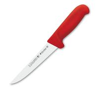 3 Claveles Cuchillo Deshuesar Ancho Proflex, Acero Inoxidable, Rojo, 18 cm-7"
