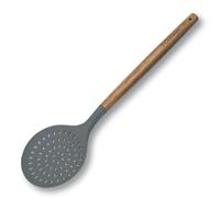 3 Claveles - Espumadera, menaje de Cocina, de Madera de Haya y Silicona, 33 cm, BPA Free