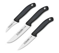 3 Claveles EVO - Set de 3 Cuchillos Mondador, Puntilla y Verduras en Acero Inoxidable