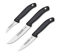 3 Claveles EVO - Set de 3 Cuchillos Mondador, Puntilla y Verduras en Acero Inoxidable