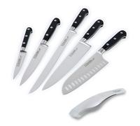 3 Claveles Forgé - Juego de 5 Cuchillos Forjados y Pinzas de 12 cm Acero Inoxidable