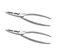 3 Claveles - Lote de 2 Pinzas Corta Mariscos Profesionales Dentadas 16 cm
