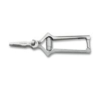 3 Claveles Masticador Recto de 7 Pulgadas, Acero Inoxidable, Gris, 18 cm (432)