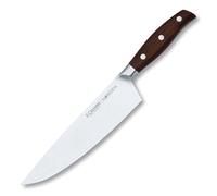 3 Claveles Nørden - Cuchillo Forjado Cocinero 20 cm. 8" acero inox, mango madera roble