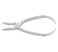 3 CLAVELES - Pinza para pequeños mariscos con Muelle 17.5 cm, Acero Inoxidable