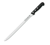 3 Claveles POM - Cuchillo Jamonero Alveolado Profesional 24 cm Acero Inoxidable