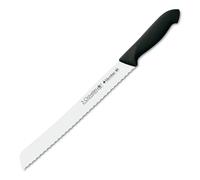 3 Claveles Proflex - Cuchillo panero 25 cm, acero inoxidable, negro