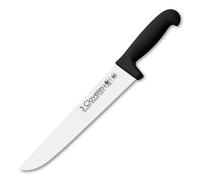 3 Claveles Proflex - Cuchillo Profesional Carnicero Ancho 25 cm Microban. Negro